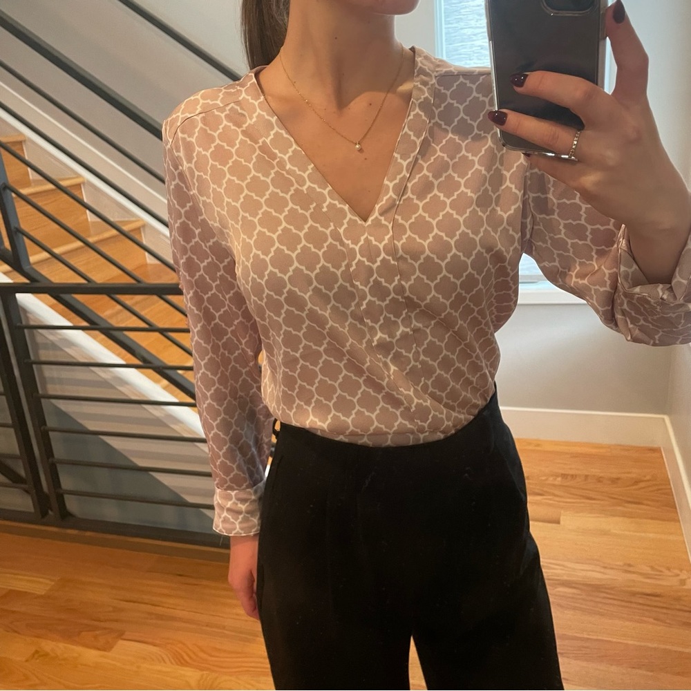 Express Pink Work Blouse